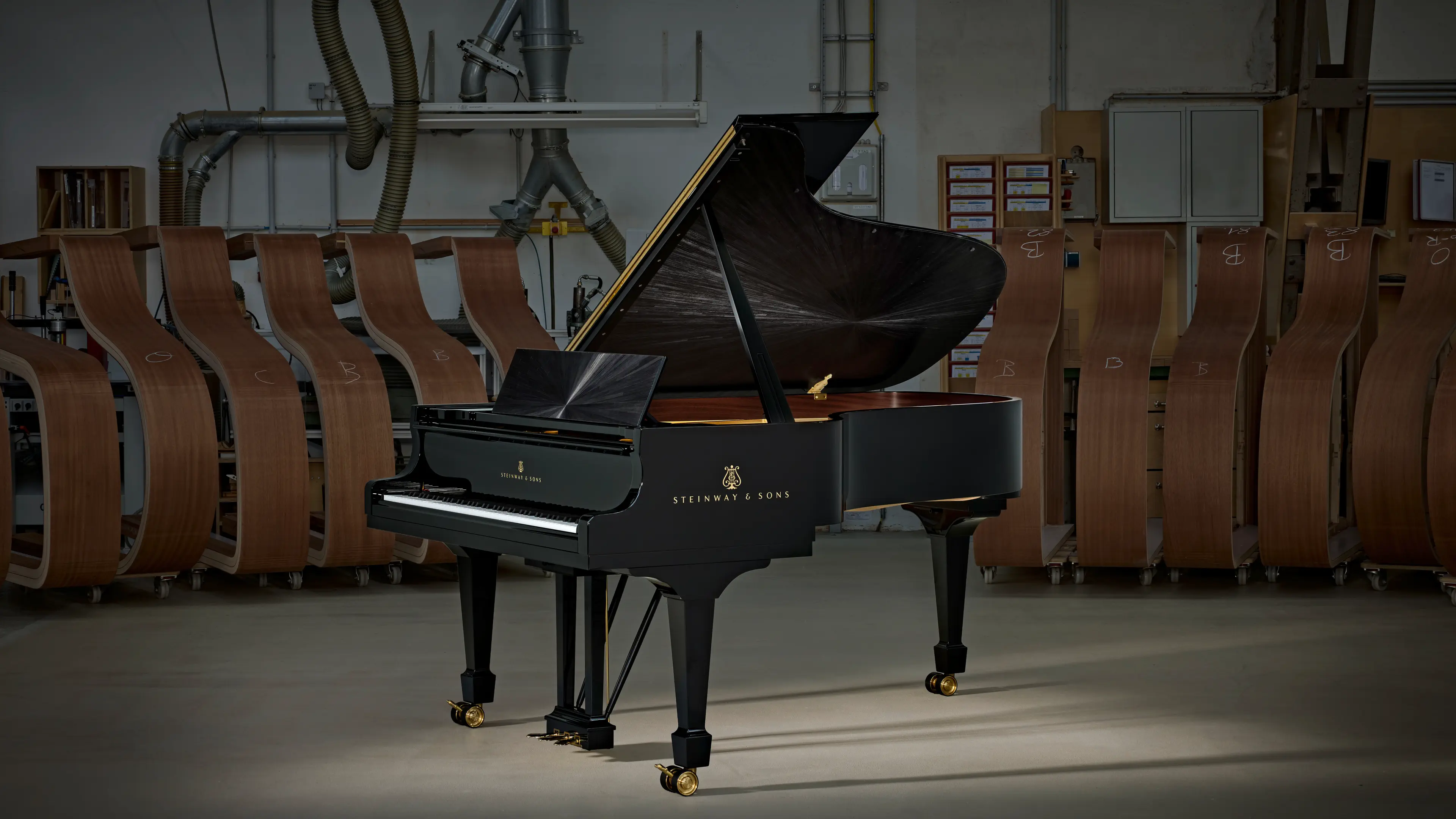 Steinway Straw Marquetry Flügel