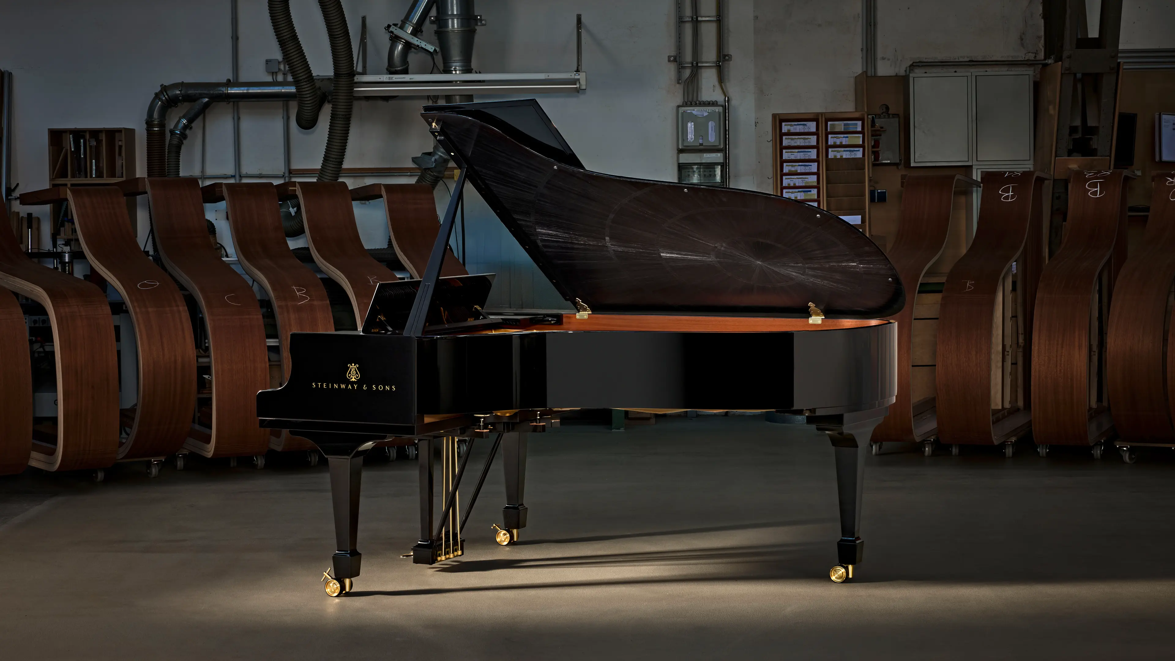 Steinway Straw Marquetry Flügel
